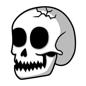 Calavera Dibujo Animado y Rosa Vector PNG ⋆ Génesis Toxical