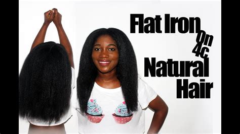 Watch Me Flat Iron And Trim My Natural Hair Straight Natural Hair