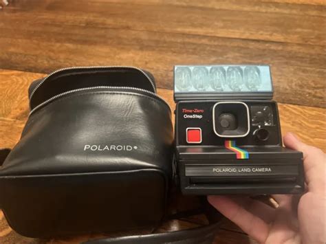 Polaroid Sx 70 Land Camera Time Zero One Step Camera With Polaroid Case
