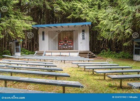 Small Outdoor Amphitheater At Kalaloch Beach Campground In Olympic