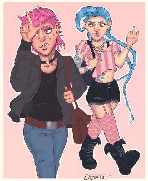 Casual Jinx And Vi By Cadetkei On Deviantart