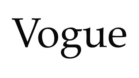 How To Pronounce Vogue Youtube