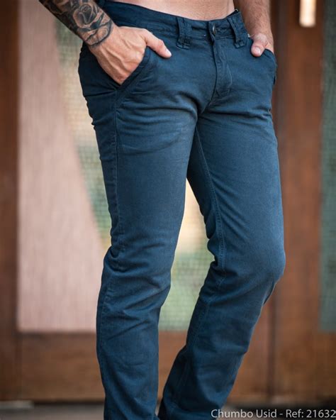 Calça Esporte Fino Skinny Dom Pierre Jeans Calças jeans masculinas