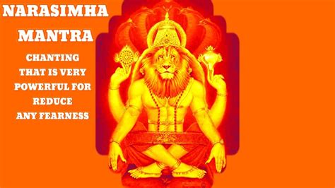 Narasimha Mantraa Very Powerful Vedic Mantra Chanting Youtube