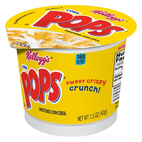 Kelloggs Corn Pops Breakfast Cereal In A Cup Bulk Size 15 Oz 12 Ct