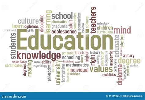 Education Word Cloud Stock Vector Illustration Of Students 19119234