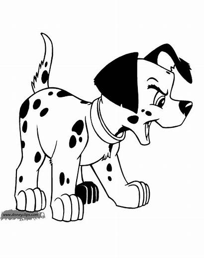 101 Dalmatians Coloring Wizzer Pages Barking Disneyclips