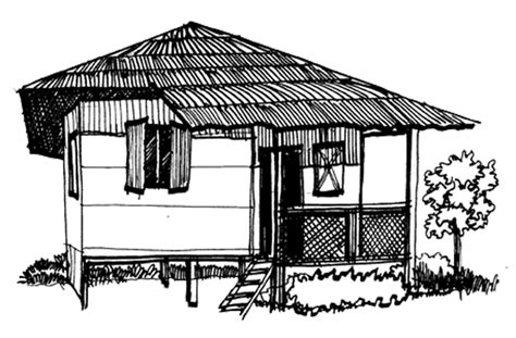 Nipa Hut Sketch At Paintingvalley Com Explore Collection Of Nipa Hut Sketch