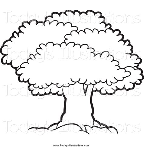 Best Tree Clipart Black And White 18957