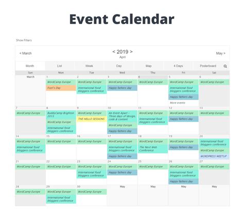 Event Calendar Wd Responsive Event Calendar Plugin Download Free