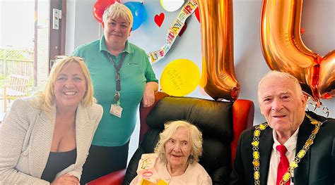 Care Home Resident Celebrates 100th Birthday