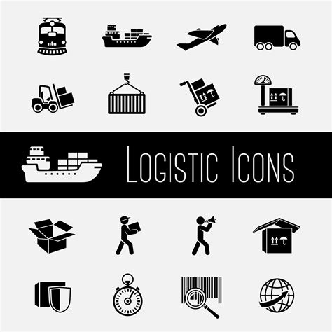 Supply Chain Icons Set 460334 Vector Art At Vecteezy