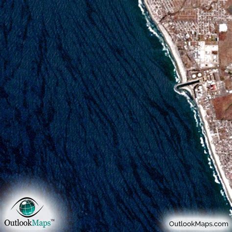 Tijuana Mexico Satellite Map Print Aerial Image Poster