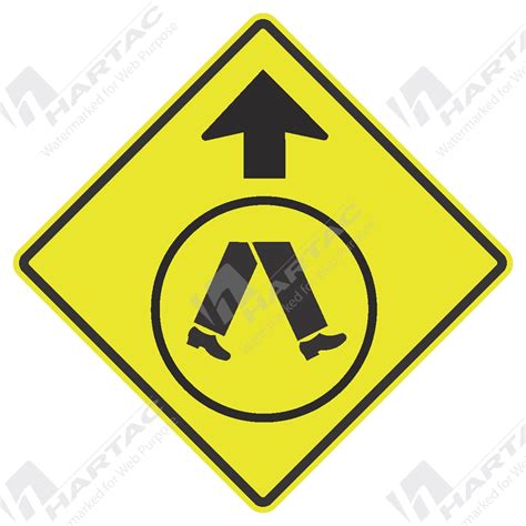 Warning Signs Pedestrians Crossing Ahead Aluminium Reflective Class 1