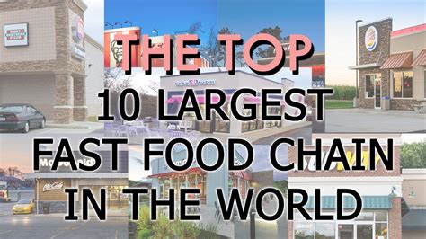 Subway fast food chain restaurants, took third place in the ranking, has about 42,300 restaurants in 107 countries around the world, most of which are located in the united states. The Top 10 Largest Fast Food Chain in The World-2019 - YouTube