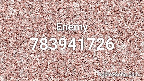 Enemy Roblox Id Roblox Music Codes