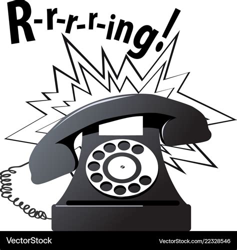 Ringing Phone Royalty Free Vector Image Vectorstock