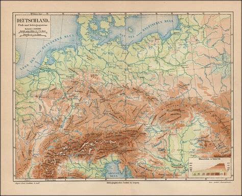 Nrw postleitzahlenkarte nordrhein westfalen plz. Landkarte Deutschland Flüsse Gebirge Alpen Rhein Donau ...