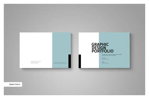 Graphic Design Portfolio Template in Brochure Templates on Yellow