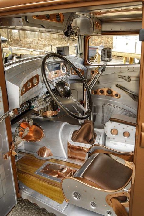 640 Hot Rod Interiors Old Skool Ideas In 2021 Custom Car Interior