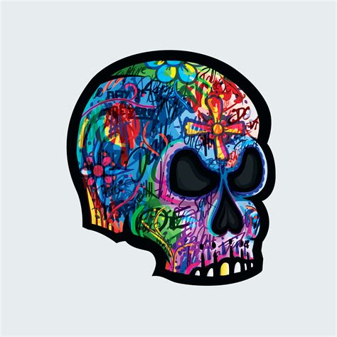 Graffiti Day Of The Dead Skull On Behance