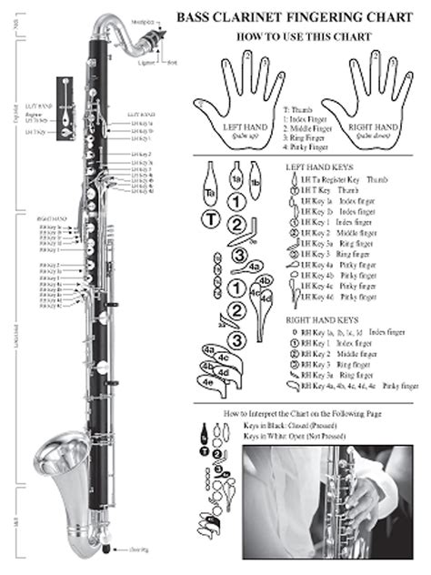 Clarinet B Flat Scale Finger Chart