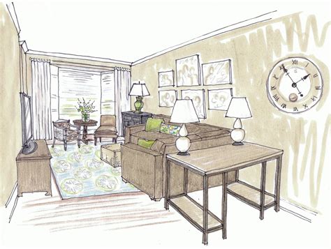 beautiful living room architecture sketch httpfreshouzcom