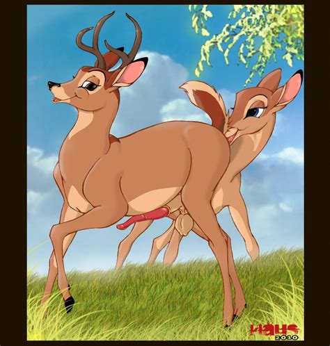 Rule 34 Bambi Bambi Character Brown Eyes Brown Fur Deer Disney Faline Field Forest Grass