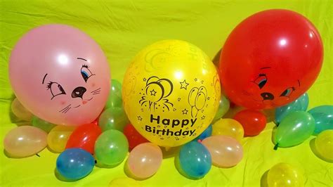 Fun Cat Birthday Balloons Pop Youtube