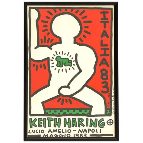 Brooke Shields And Keith Haring Poster By Richard Avedon Signed By