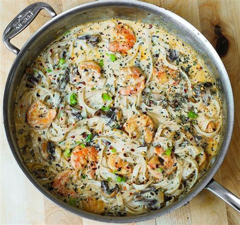 Creamy Shrimp And Mushroom Pasta Best Cooking Recipes In