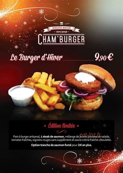Chamburger à Chamalieres Menu Et Photos