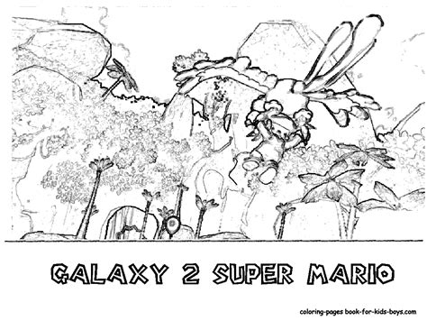 Free mario brothers coloring pages for you to color online, or print out and use crayons, markers, and paints. Wii Super Mario Galaxy 2 Coloring Pages >> Disney Coloring ...