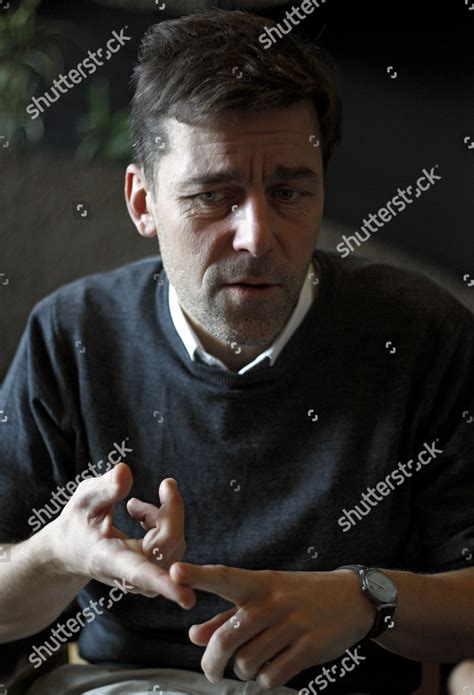 Swiss Writer Peter Stamm Talks During Editorial Stock Photo Stock