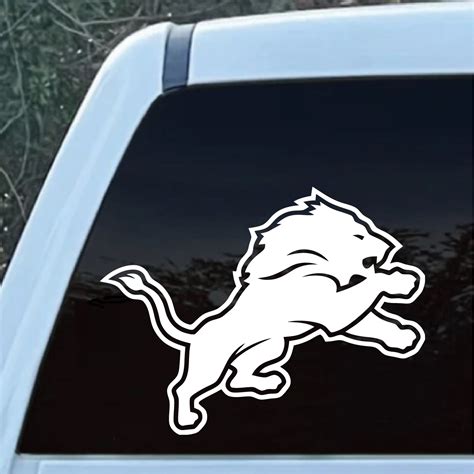 Detroit Lions Football Window Decal Sticker Custom Made In The Usa