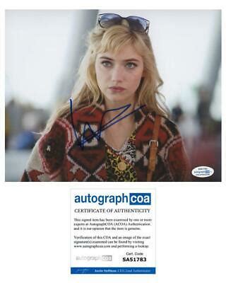 Imogen Poots Need For Speed AUTOGRAPH Signed X Photo B ACOA Collectible Memorabilia