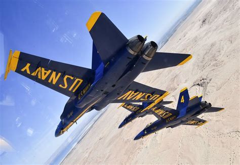 The Us Navy Blue Angels Practice Aerial Maneuvers