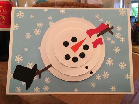 Handmade Snowman Christmas Card
