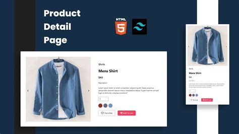 How To Create Product Details Page With Image Slider Using Html Tailwindcss And Vanilla