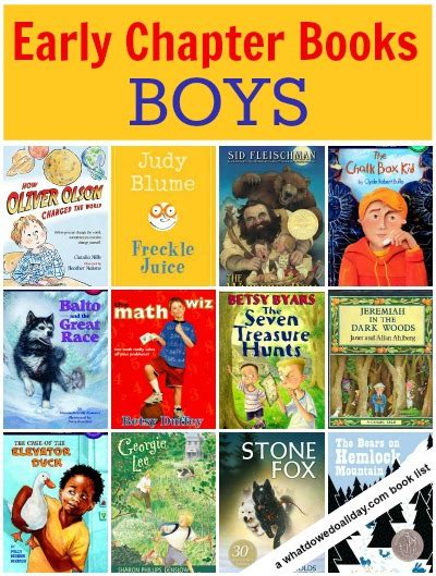 Early Chapter Books About Boys Stand Alone Novels