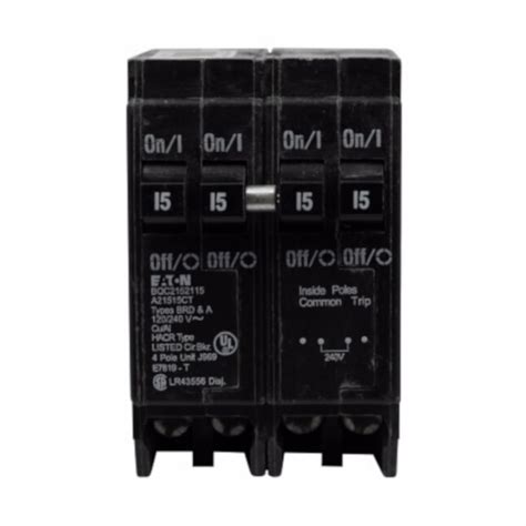 Eaton Type Br 30 Amp 4 Pole Quad Plug On Neutral Circuit Breaker In The