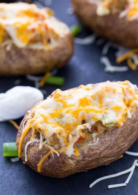 The best side dishes clam bake recipes on yummly | parmesan chive potato bake, easy sweet potato praline bake, garlic parmesan hasselback potatoes. Twice Baked Pepper Stuffed Potatoes - Simply Stacie