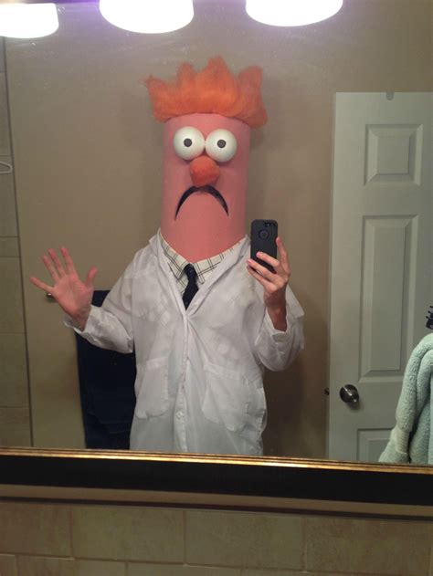 Hand Made Halloween Costume Beaker From The Muppets In 2020 Cool