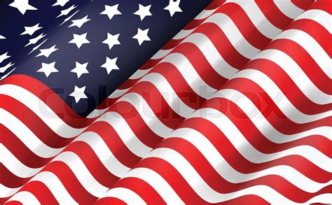 American Flag Stock Vector Colourbox