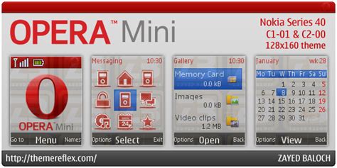 Opera mini mobile browser makes web browsing fast, fun & saves you money! Opera Mini theme for Nokia C1-01 & C2-00 - ThemeReflex