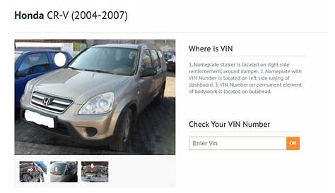 Honda - how to find, decode and check the VIN? - Where is VIN Number