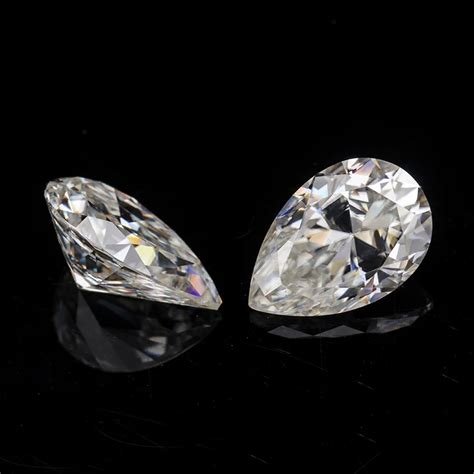 Pear Shape Brilliant Cut 9x7m 15 Carats Gh Color Synthetic Diamonds