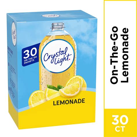 Crystal Light Lemonade Drink Mix 30 On The Go Packets