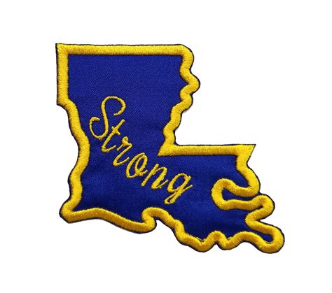 Louisiana Strong New Orleans Embroidered Iron On Patch