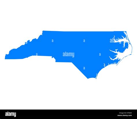 Map Of North Carolina Stock Photo Alamy